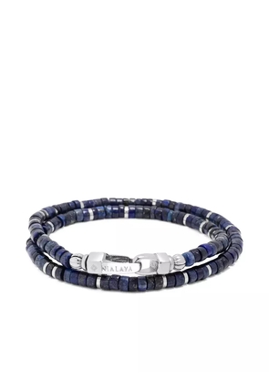 Nialaya Jewelry Heishi Wrap bracelet - Blue
