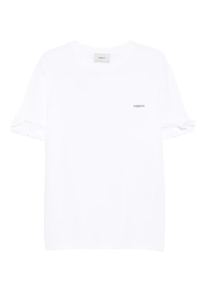 Coperni ruffle-sleeve T-shirt - White