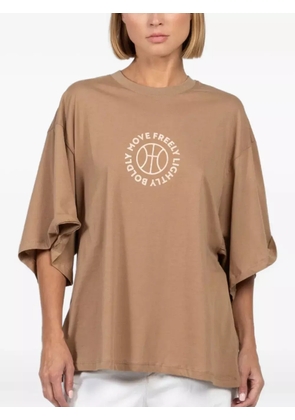 FREEDÉR graphic-print T-shirt - Brown