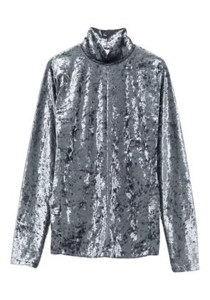 Forte Forte velvet turtleneck top - Grey