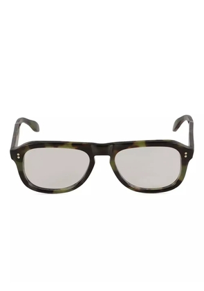 Kador Bravo tortoiseshell pilot-frame glasses - Green