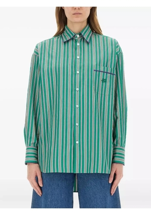 ETRO striped cotton shirt - Green