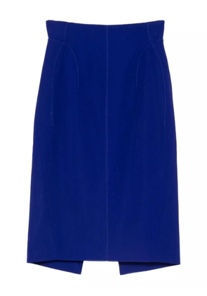 Mugler high-waisted pencil skirt - Blue