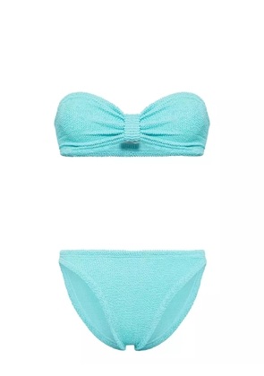 Hunza G Jean Crinkle Bikini Set - Blue