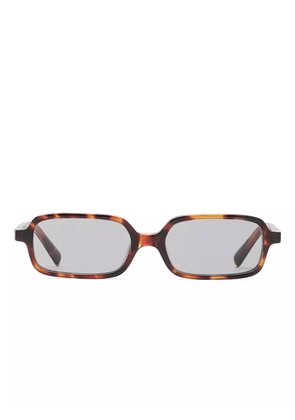 Miu Miu Eyewear tortoiseshell rectangle sunglasses - Brown