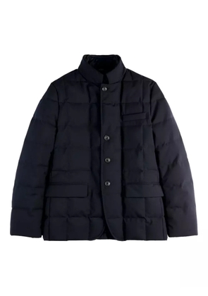Fay padded button-up jacket - Blue