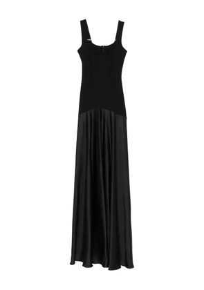 ROSERRY square-neck satin dress - Black