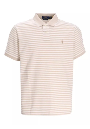 Polo Ralph Lauren striped-pattern cotton polo shirt - Neutrals