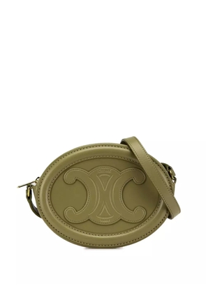 Celine Pre-Owned 2022 Small Calfskin Cuir Triomphe Oval crossbody bag - Green