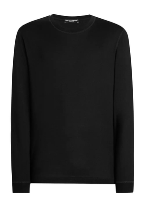 Dolce & Gabbana long-sleeve cotton T-shirt - Black