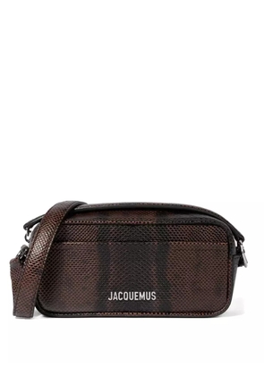 Jacquemus The Baneto snakeskin-embossed shoulder bag - Brown