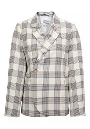 Baum Und Pferdgarten check asymmetrical blazer - Neutrals