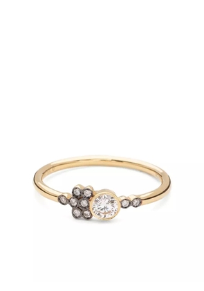 Yannis Sergakis 18K yellow gold La Pierre diamond cluster ring