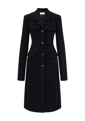 Ferragamo flap-pocket single-breasted coat - Black