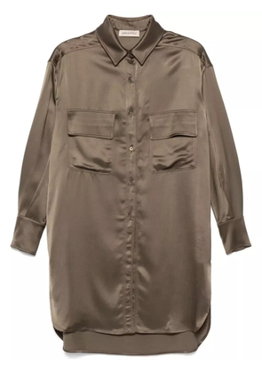 Gentry Portofino satin shirt - Green