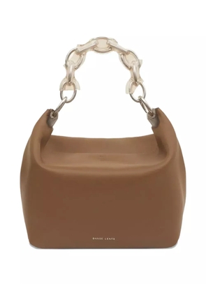 Danse Lente Ela chain-link leather shoulder bag - Brown
