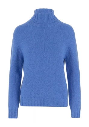 OLIVER LATTUGHI high-neck ribbed sweater - Blue