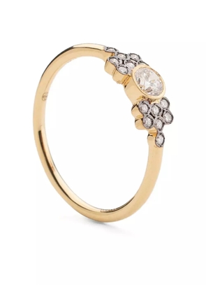 Yannis Sergakis 18K yellow gold La Pierre diamond cluster ring