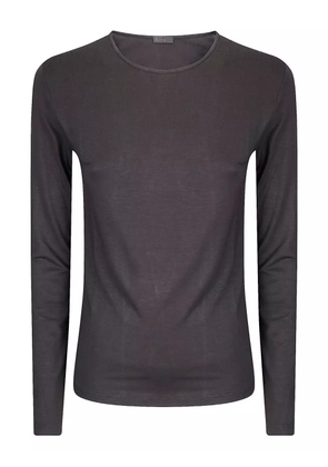 HIRA long-sleeve round-neck T-shirt - Black