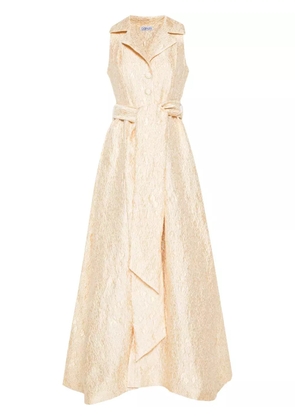 Baruni brocade maxi dress - Neutrals