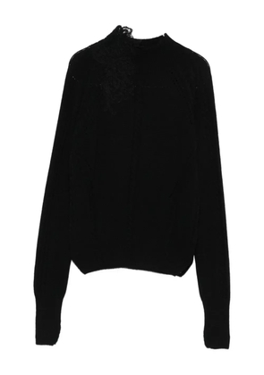 Ermanno Scervino cable-knit sweater - Black