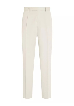 Zegna pleated tailored trousers - White