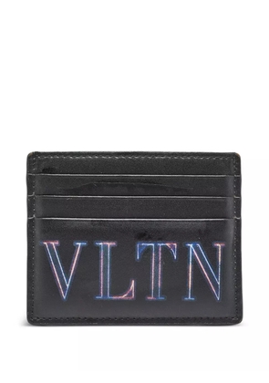Valentino Garavani Pre-Owned leather logo card holder - Black