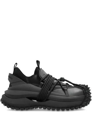 Emporio Armani lace-up studded sneakers - Black