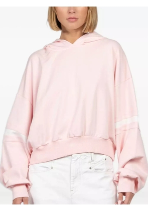 FREEDÉR panelled crop hoodie - Pink