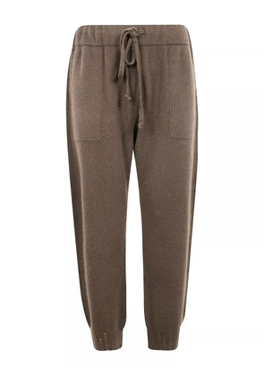 Uma Wang drawstring knitted trousers - Brown