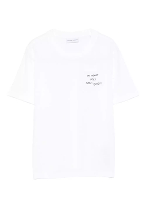 Maison Labiche embroidered cotton T-shirt - White