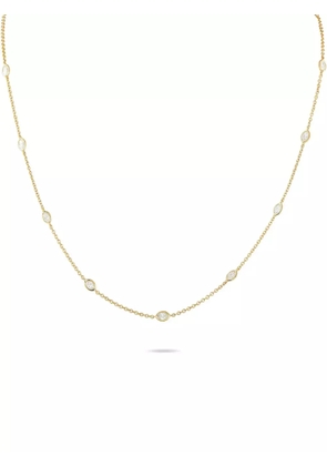 LB Exclusive 18K yellow gold diamond station necklace