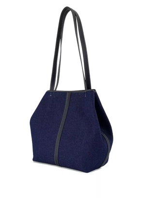 Vanessa Bruno small Daily double-handle cotton shoulder bag - Blue