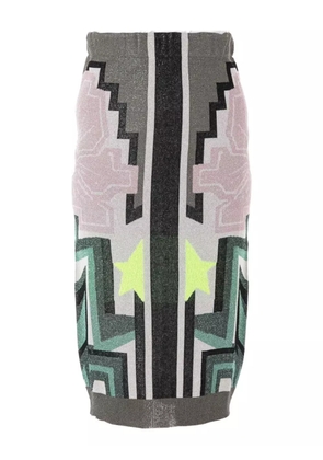 Circus Hotel geometric-print midi skirt - Neutrals