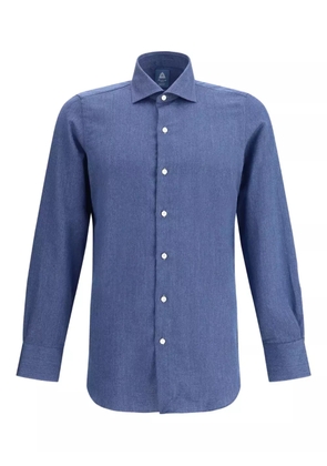 Finamore 1925 Napoli long-sleeves cotton shirt - Blue