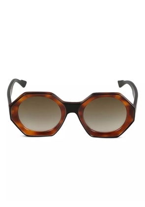 Kador Kaorle geometric-frame sunglasses - Brown