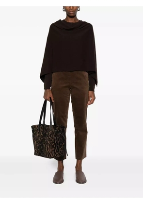 BOMPARD cowl-neck cashmere poncho - Brown