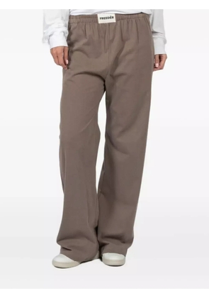 FREEDÉR elastic-waistband track pants - Brown