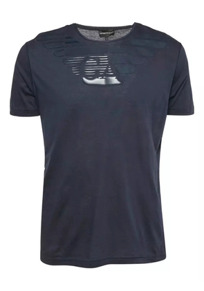 Emporio Armani Pre-Owned logo-print cotton T-shirt - Blue