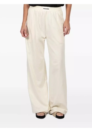 FREEDÉR elastic-waistband track pants - White