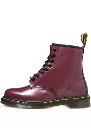 Dr. Martens lace-up leather boots - Red
