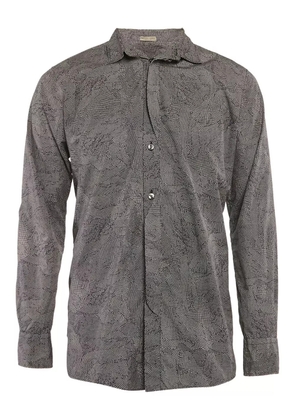 Bottega Veneta Pre-Owned abstract-print cotton shirt - Blue