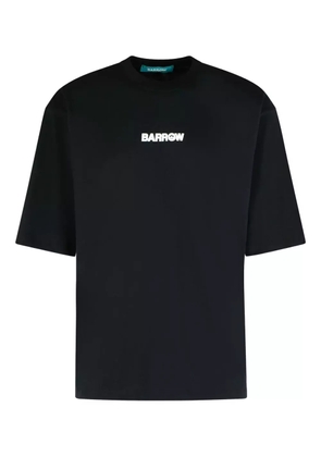 BARROW crew-neck bear-print T-shirt - Black