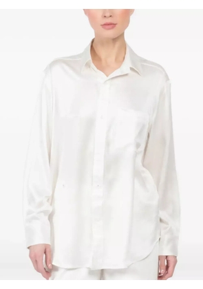 CISSA silk long-sleeve shirt - White