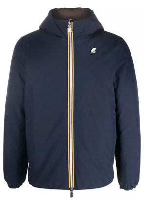K-Way R&D reversible logo-appliqué down jacket - Blue