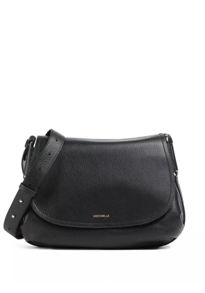 Coccinelle Rebekka pebbled-leather cross-body bag - Black