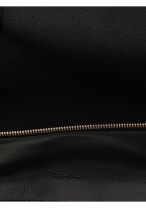 Rick Owens engraved zip wash bag - Black