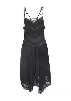 Zadig&Voltaire lace-trim asymmetric dress - Black