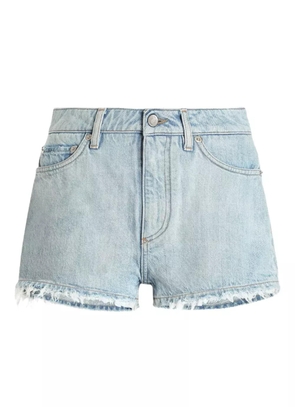 Dolce & Gabbana frayed denim shorts - Blue