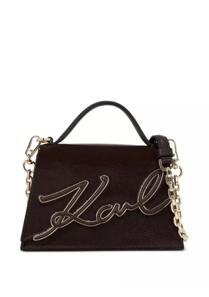 Karl Lagerfeld small K/SIGNATURE crossbody bag - Brown